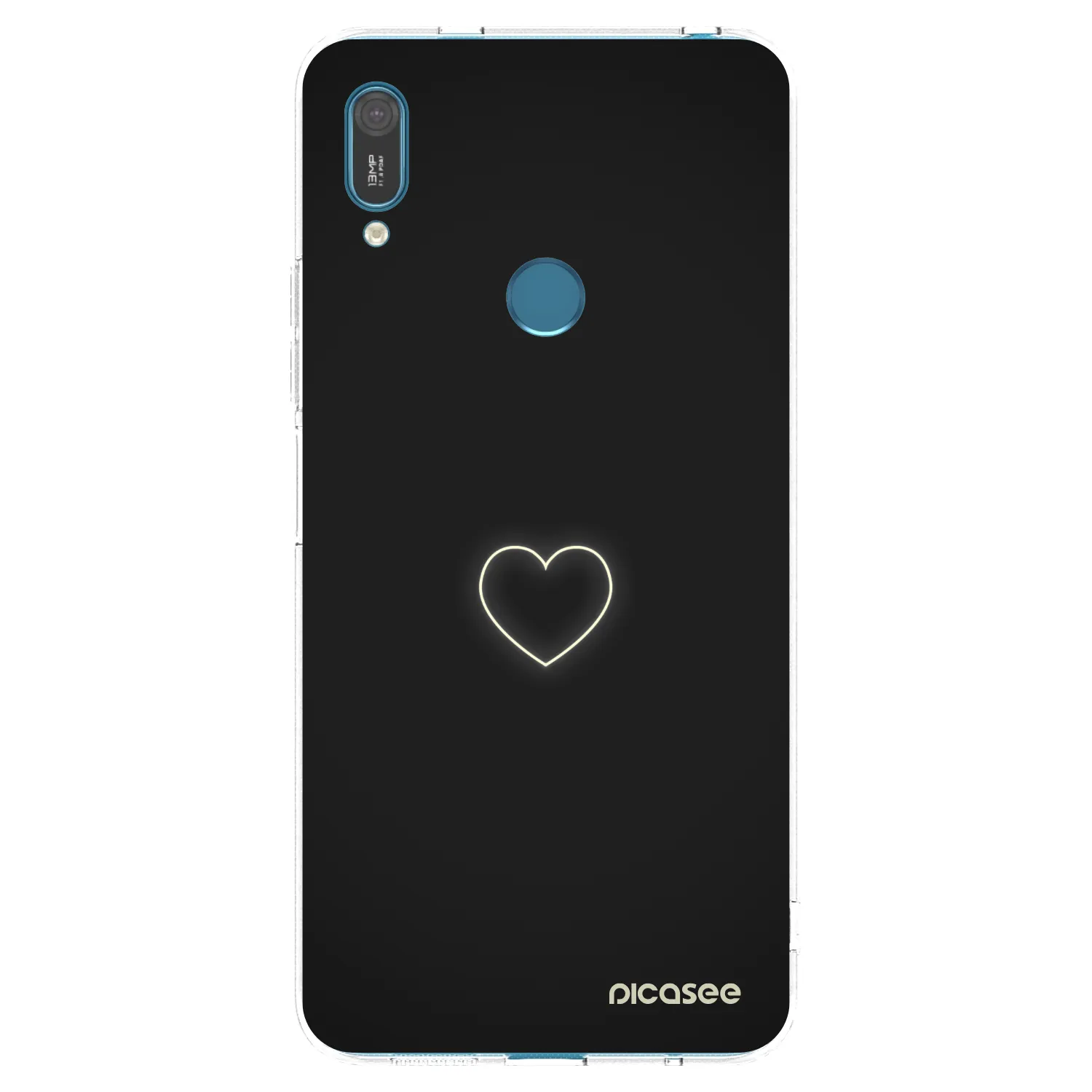 Picasee silikonový průhledný obal pro Huawei Y7 2019 - Heart