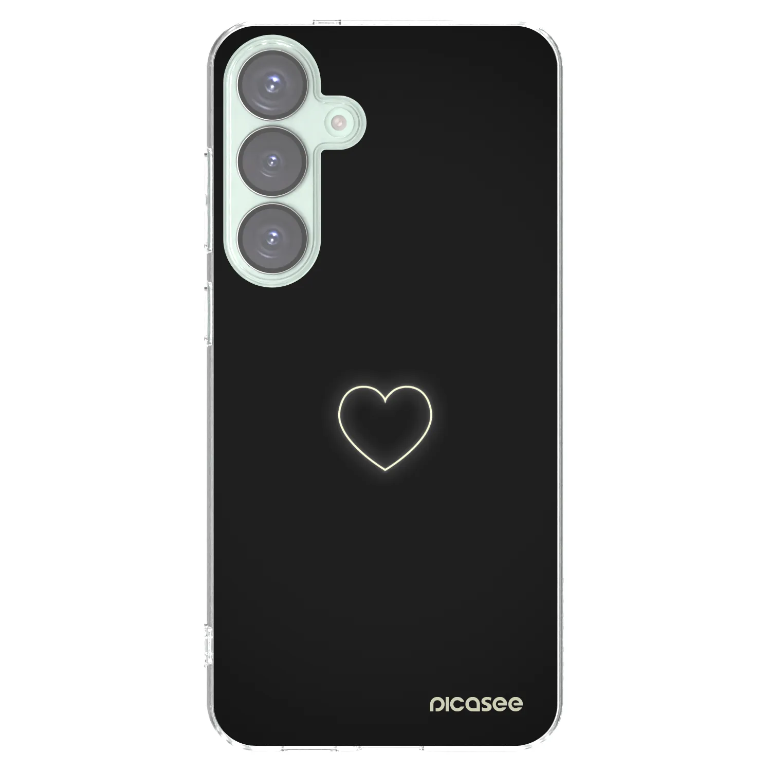 Picasee silikonový průhledný obal pro Samsung Galaxy S25+ 5G - Heart