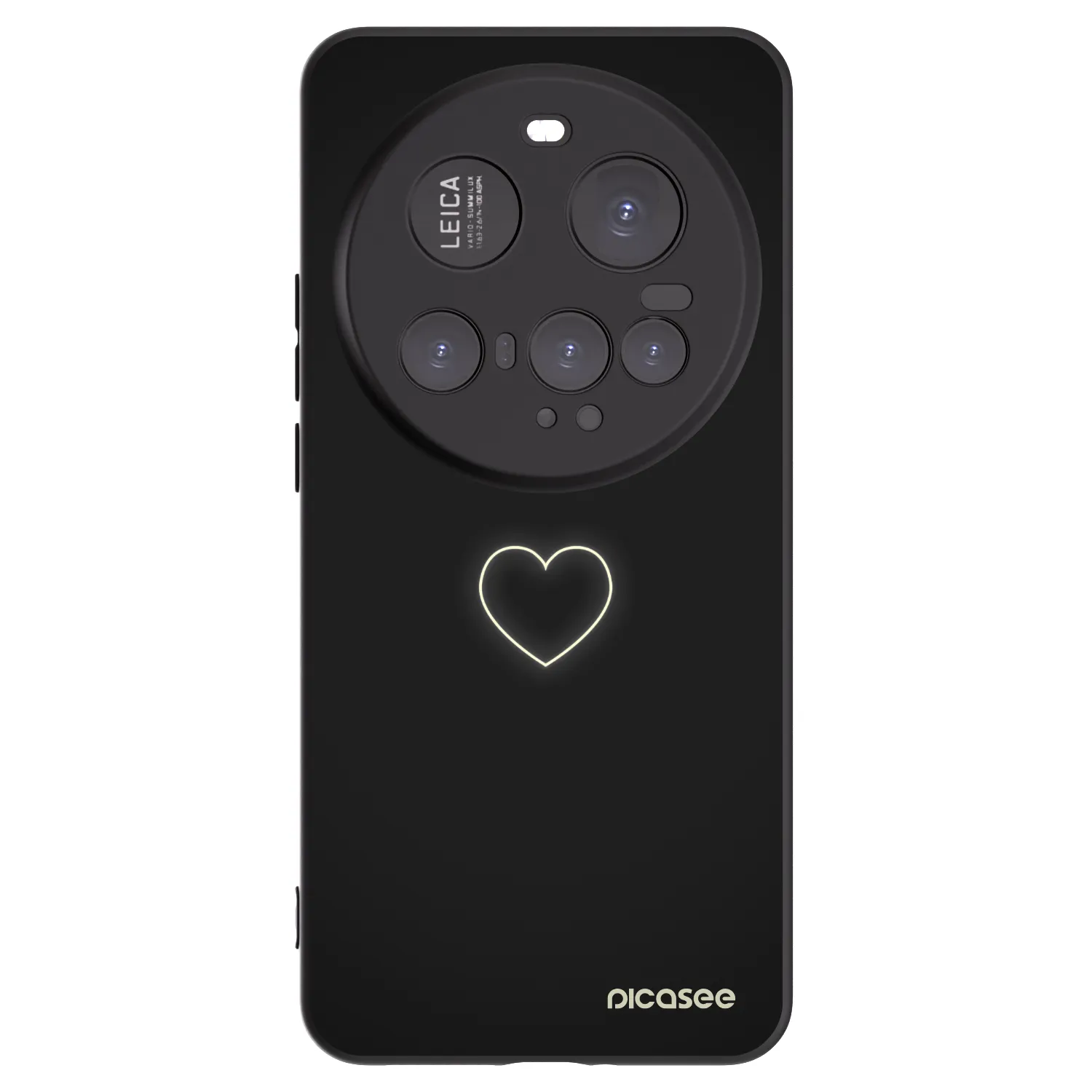 Picasee silikonový černý obal pro Xiaomi 15 Ultra - Heart