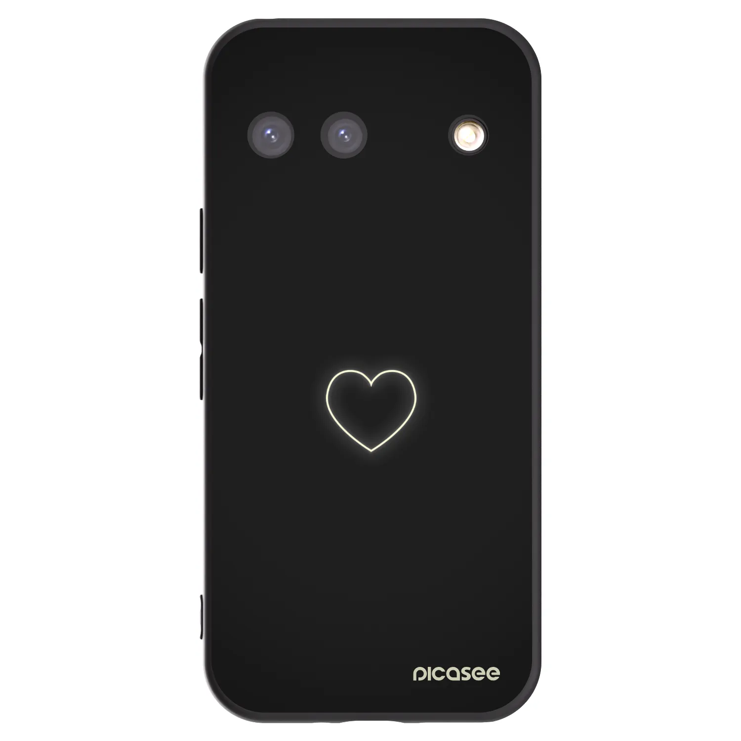 Picasee silikonový černý obal pro Google Pixel 9 - Heart