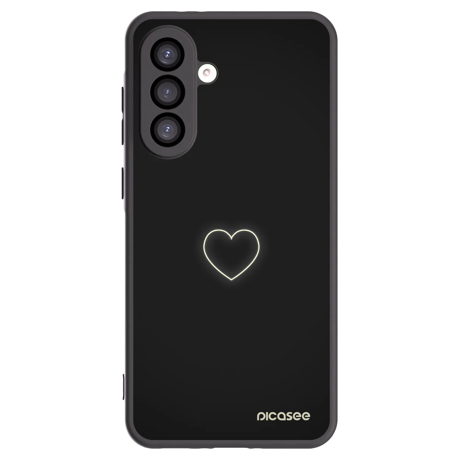 Picasee silikonový černý obal pro Samsung Galaxy A26 5G A266B - Heart