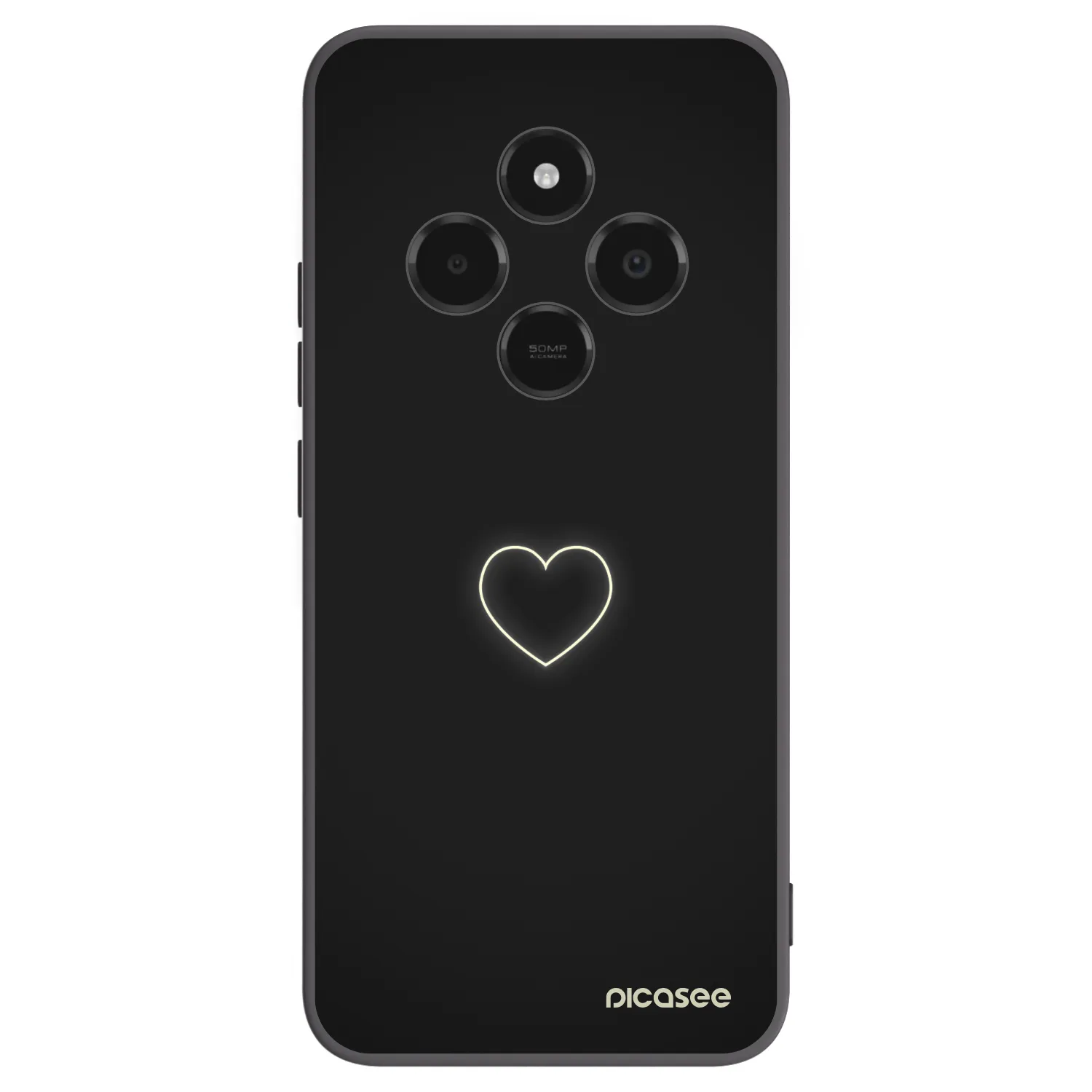 Picasee silikonový černý obal pro Xiaomi Poco C75 - Heart