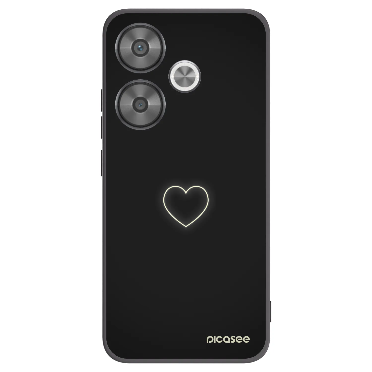 Picasee silikonový černý obal pro Xiaomi Poco F6 - Heart