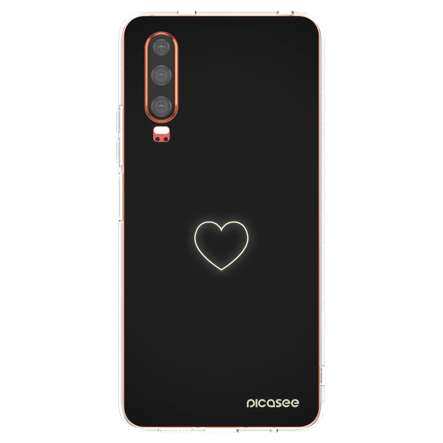 Picasee silikonový průhledný obal pro Huawei P30 - Heart