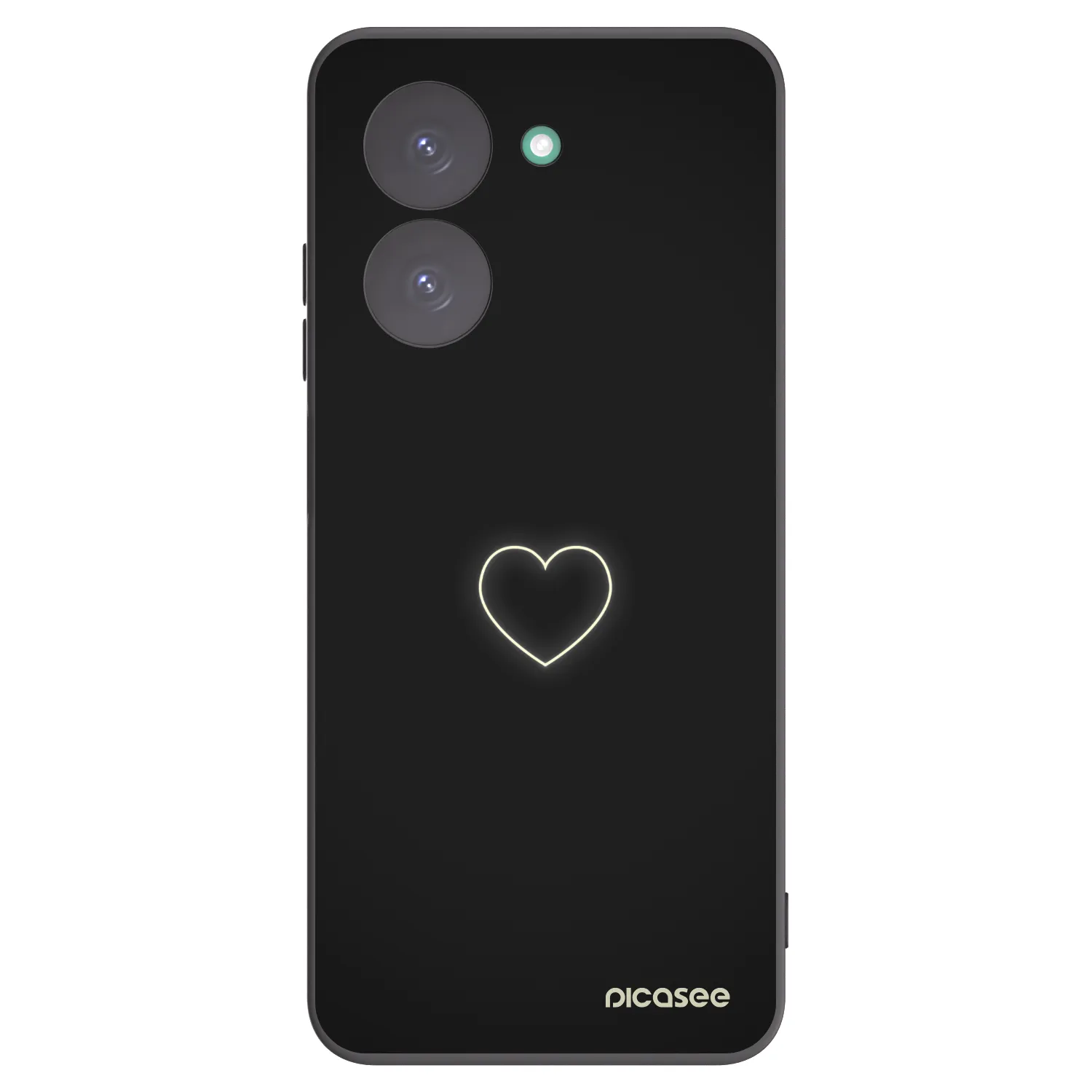 Picasee silikonový černý obal pro Xiaomi Redmi A5 - Heart