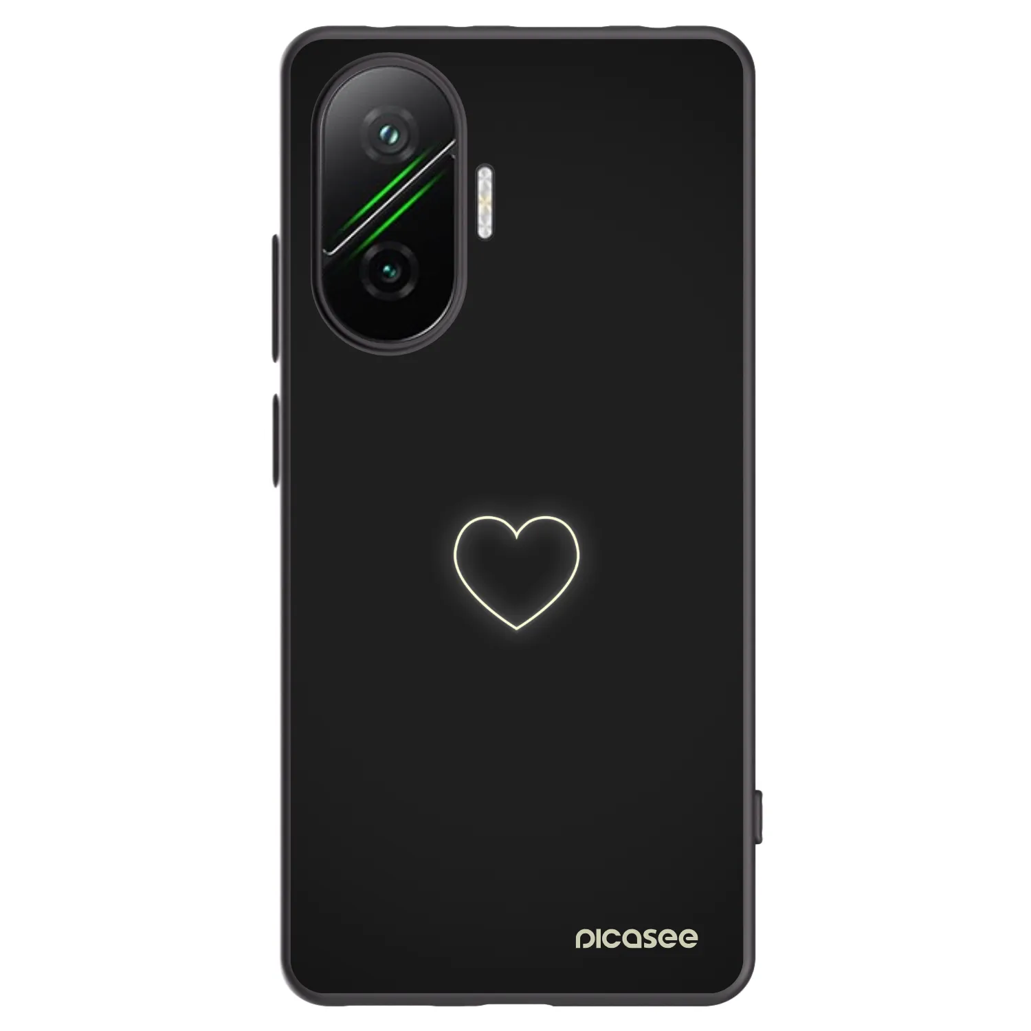 Picasee silikonový černý obal pro Xiaomi Poco F7 Pro 5G - Heart