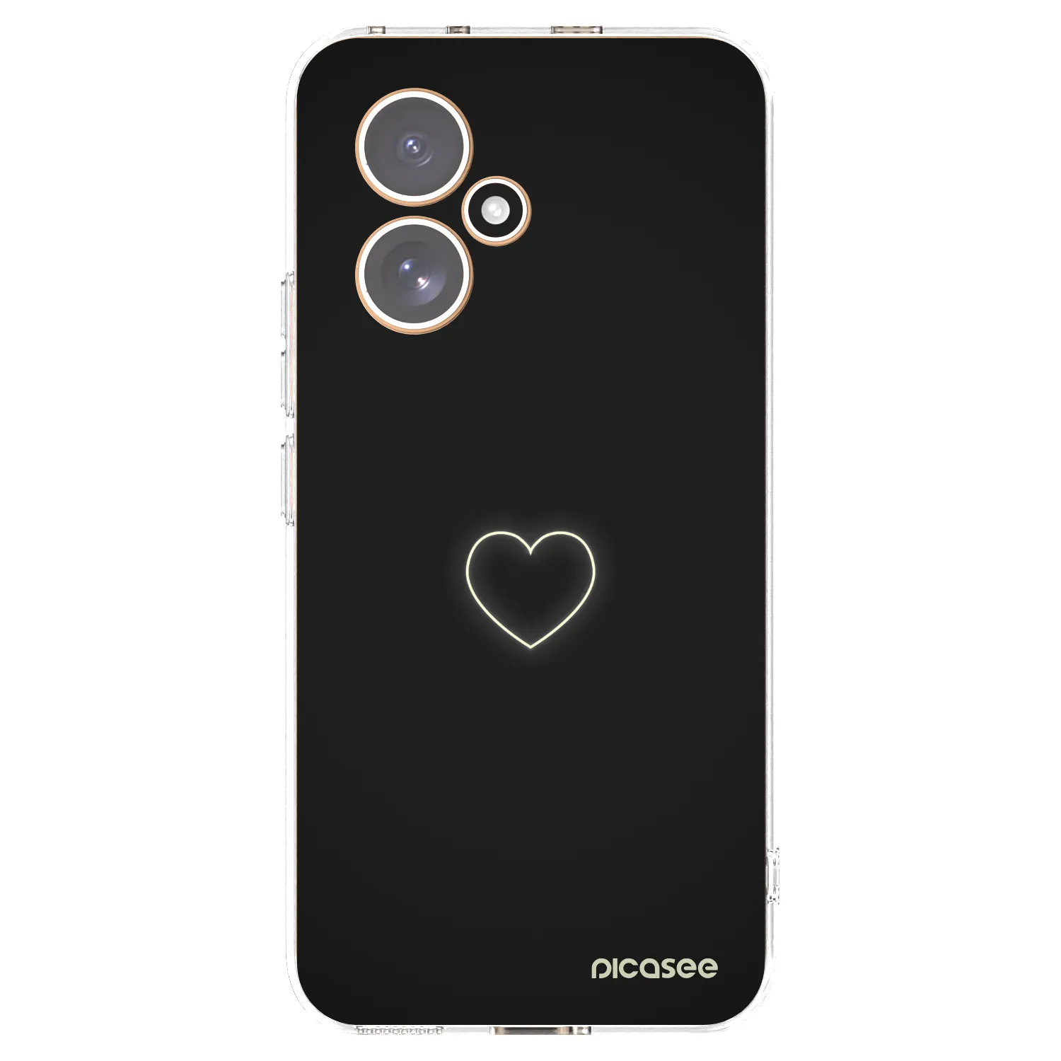Picasee silikonový průhledný obal pro Honor 400 5G - Heart
