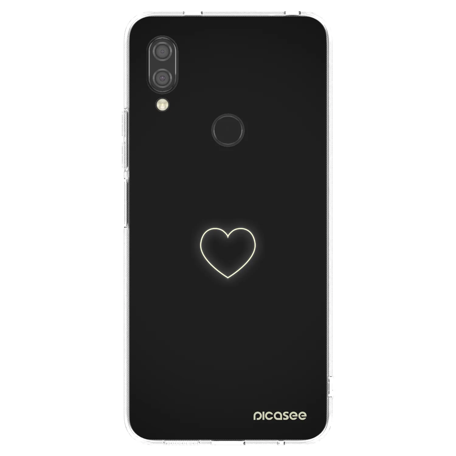 Picasee silikonový průhledný obal pro Xiaomi Redmi 7 - Heart