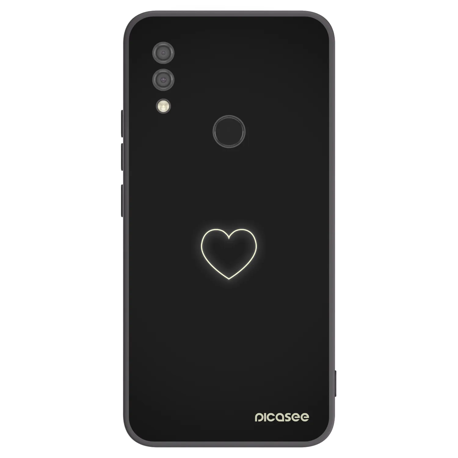 Picasee silikonový černý obal pro Xiaomi Redmi 7 - Heart