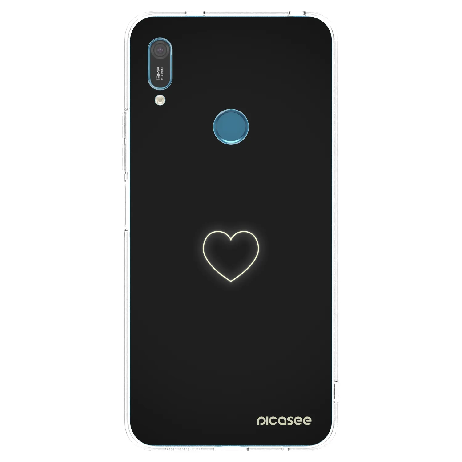 Picasee silikonový průhledný obal pro Huawei Y6 2019 - Heart