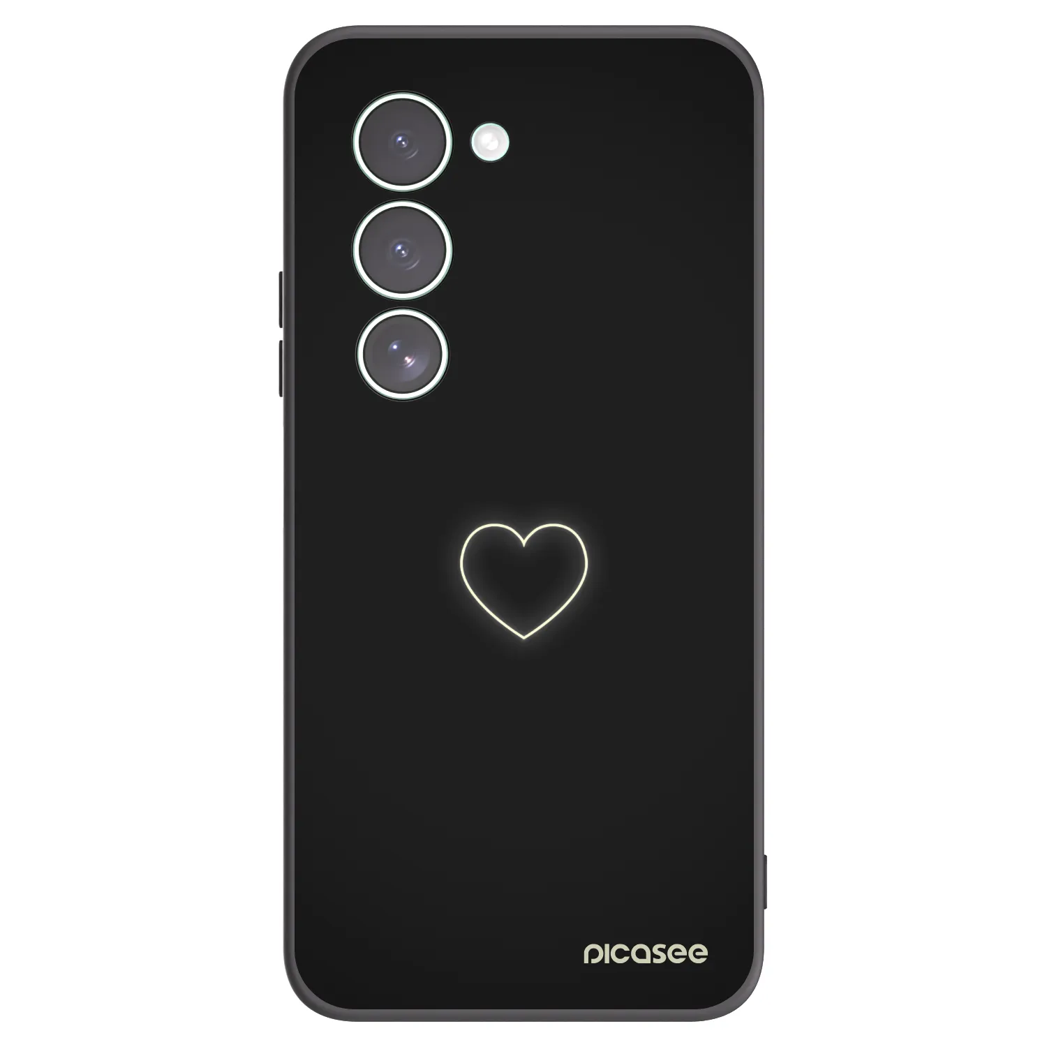 Picasee silikonový černý obal pro Xiaomi Redmi 15 5G - Heart
