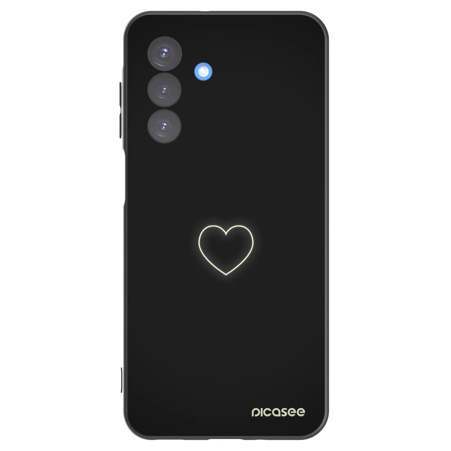 Picasee silikonový černý obal pro Samsung Galaxy A17 5G - Heart