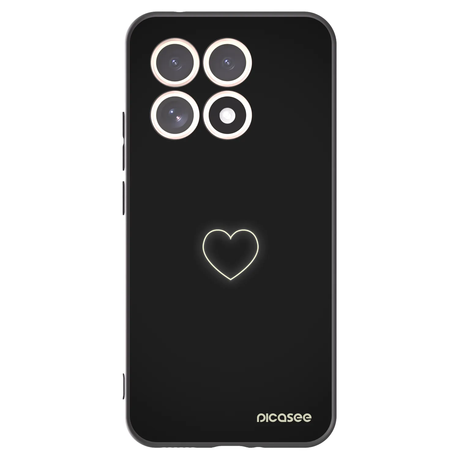 Picasee silikonový černý obal pro Xiaomi 15T - Heart