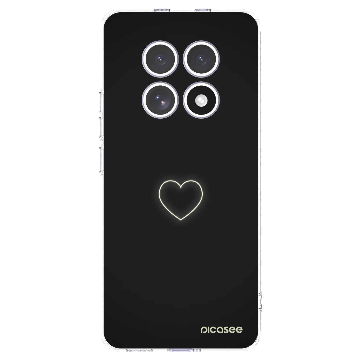 Picasee silikonový průhledný obal pro Xiaomi Redmi Note 15 - Heart