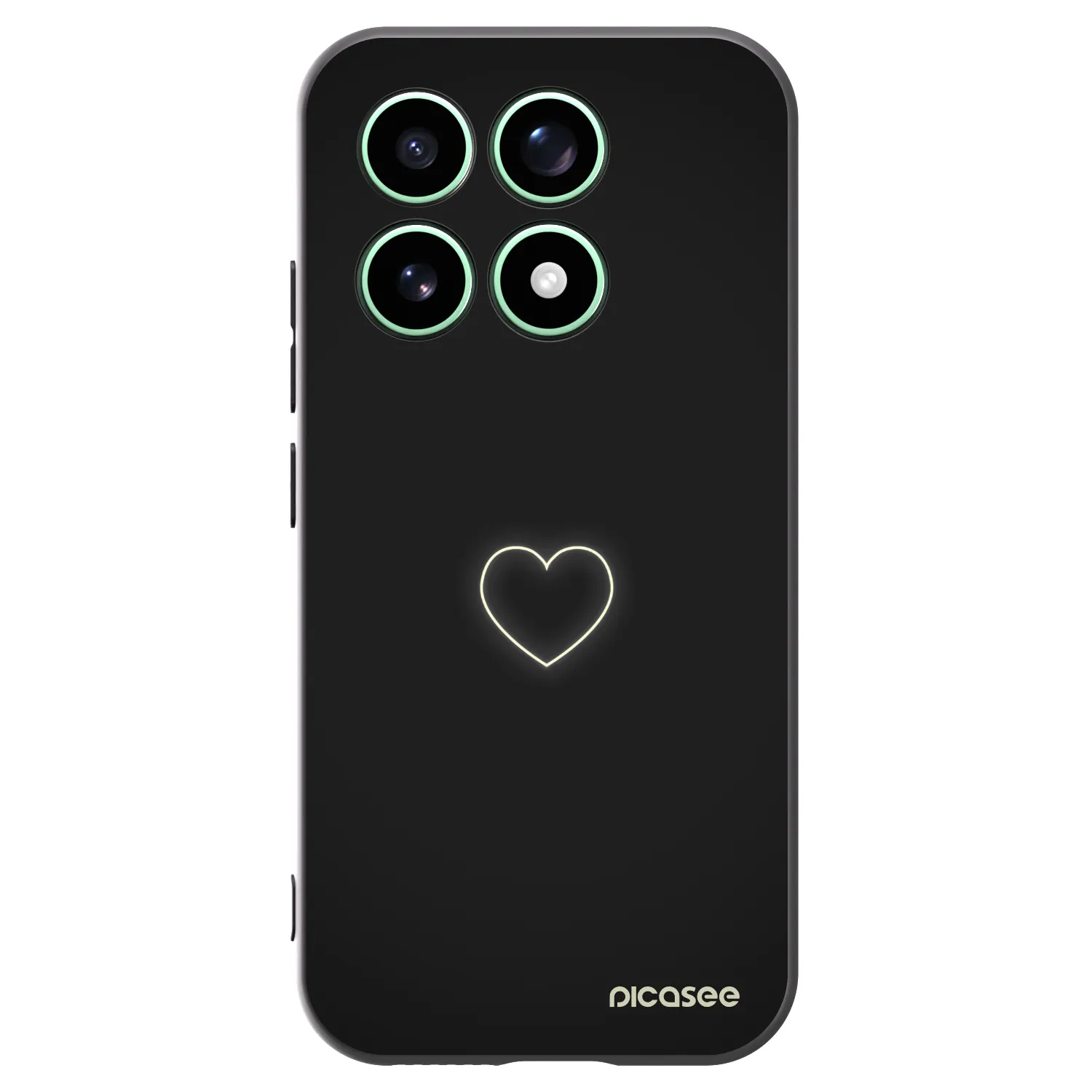 Picasee silikonový černý obal pro Xiaomi 17 - Heart