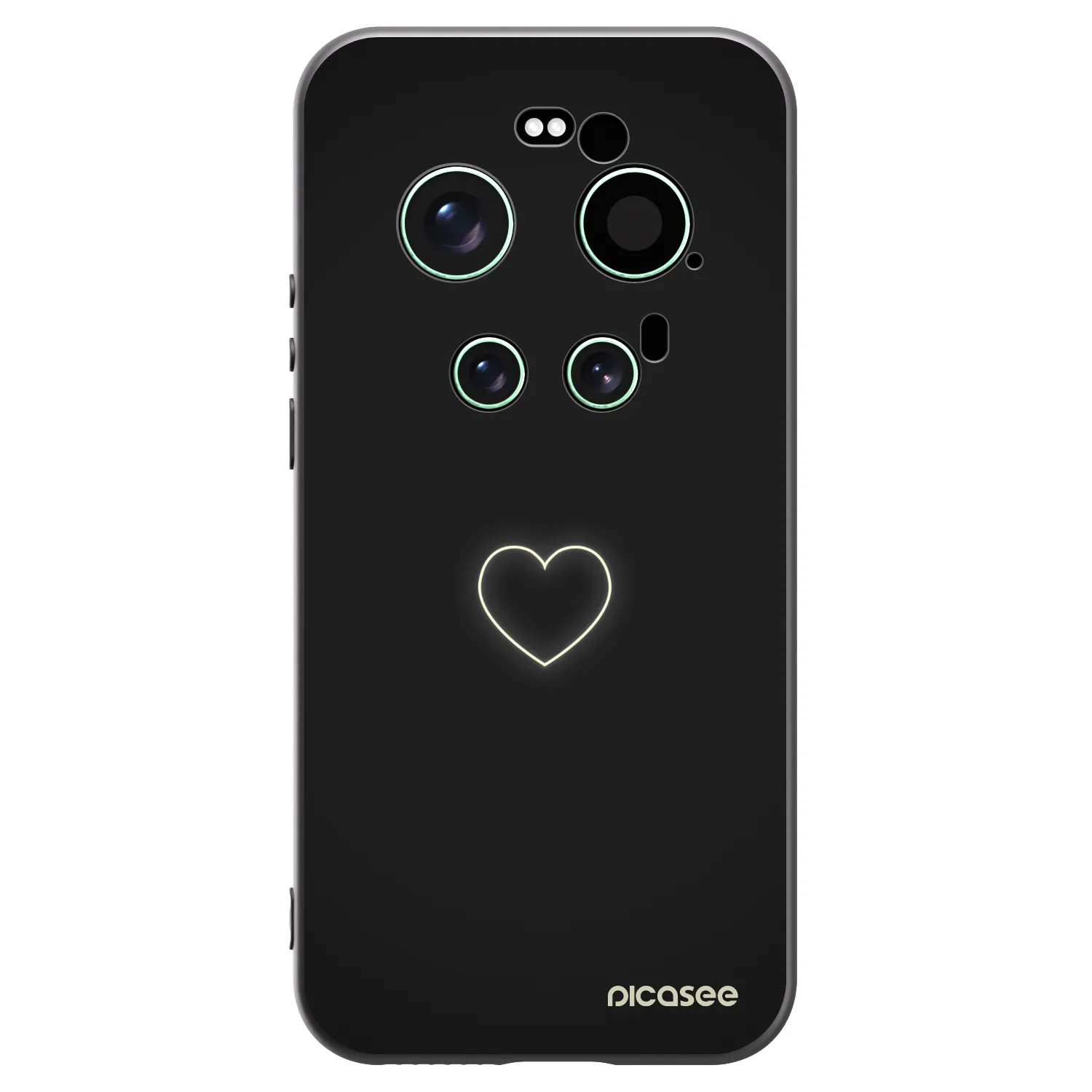 Picasee silikonový černý obal pro Xiaomi 17 Ultra - Heart