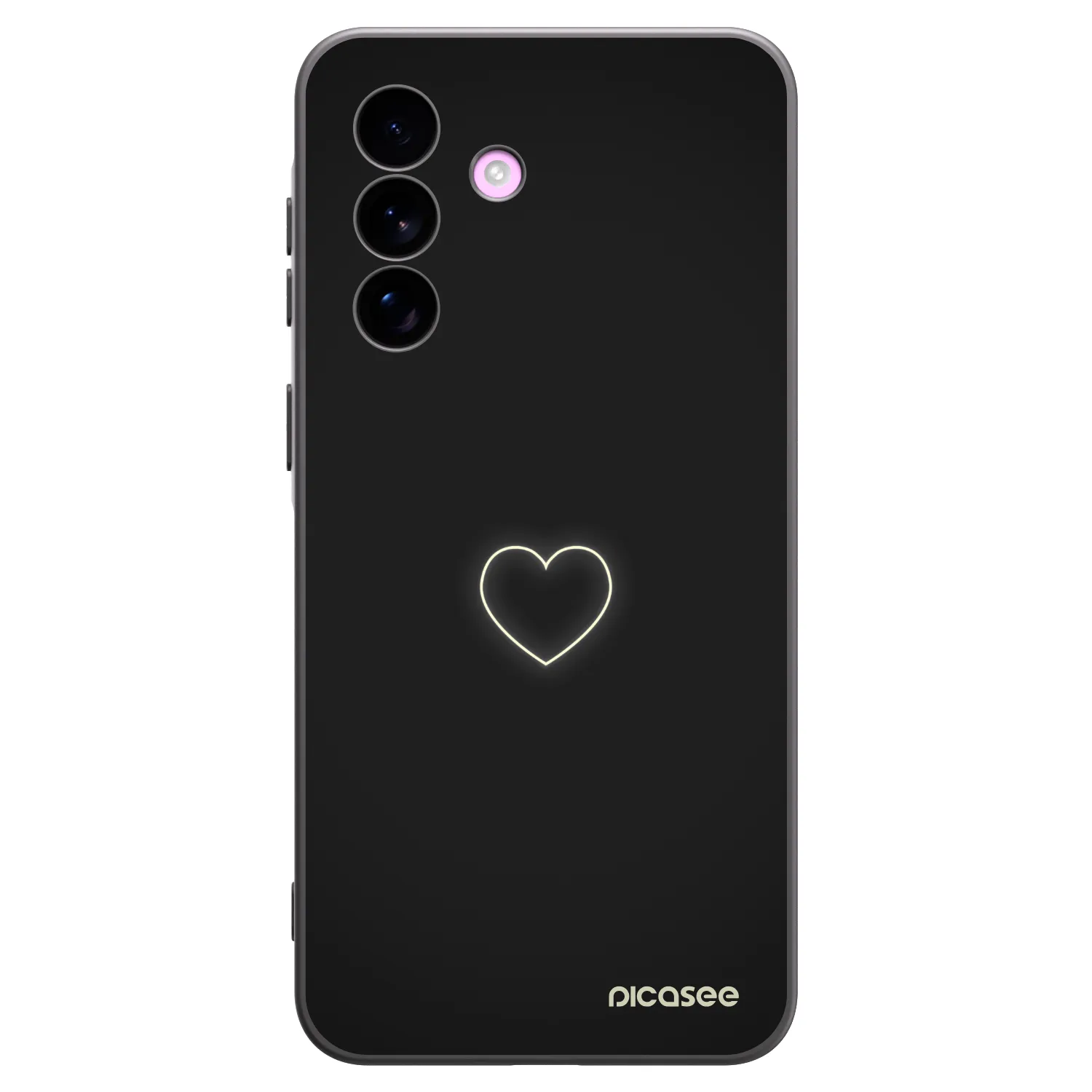 Picasee silikonový černý obal pro Samsung Galaxy A57 5G - Heart