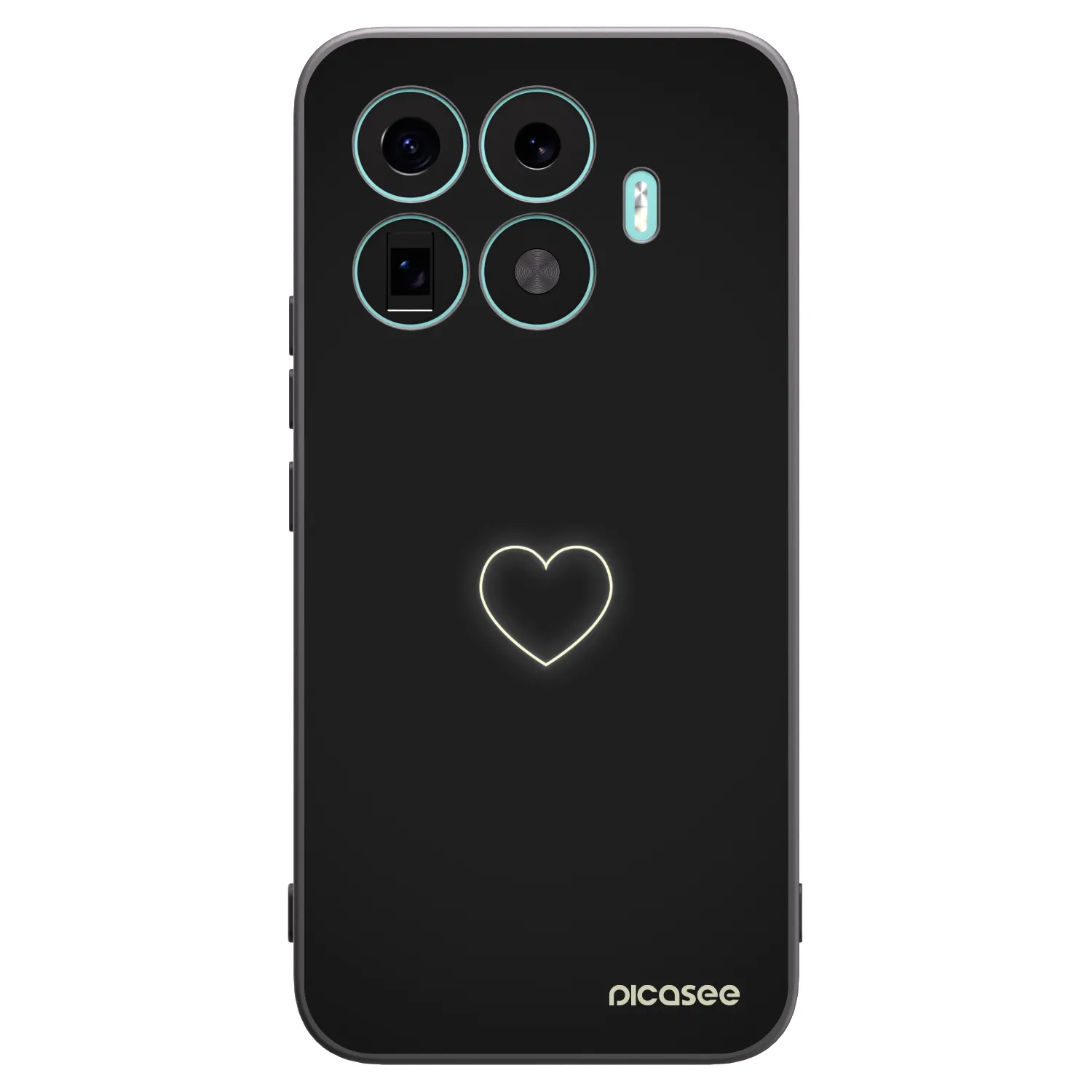 Picasee silikonový černý obal pro Xiaomi 17T Pro - Heart