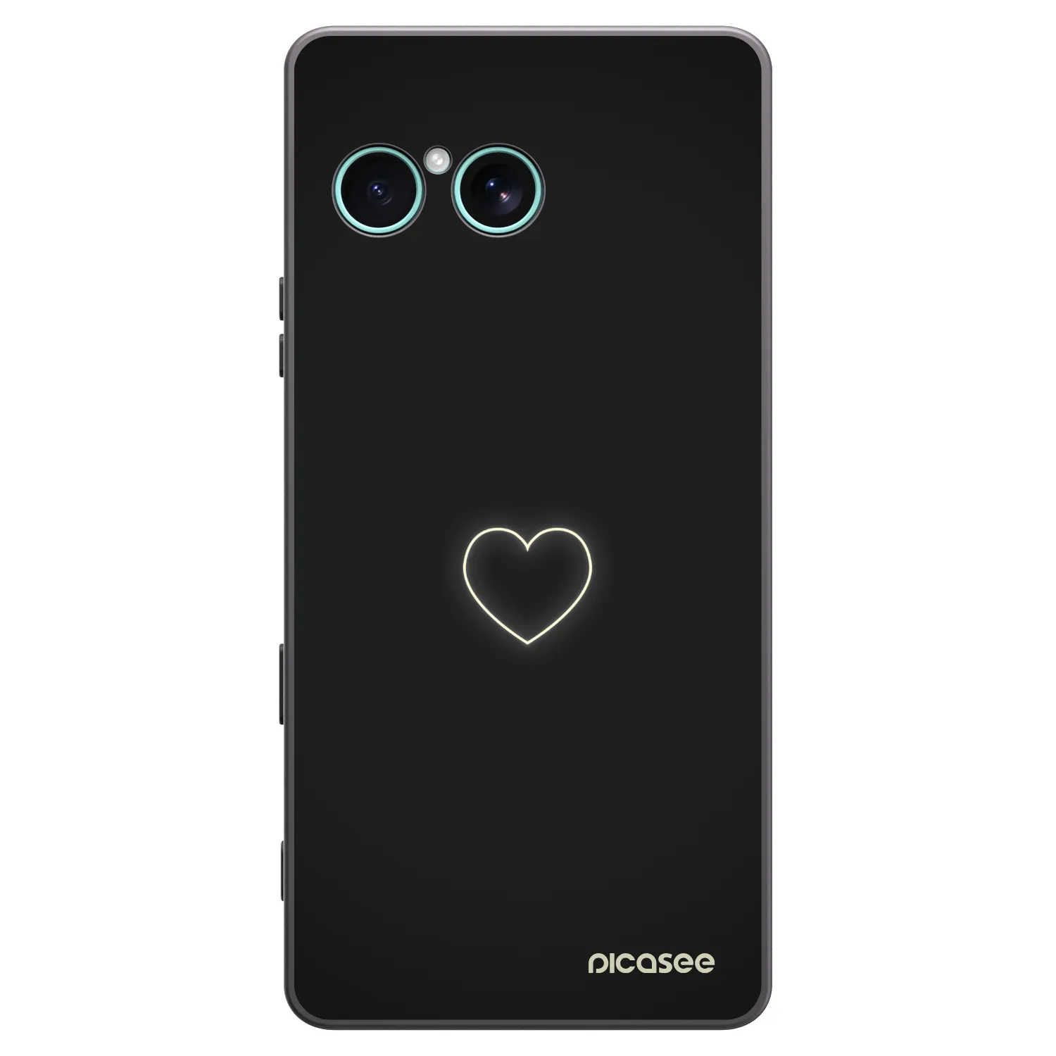 Picasee silikonový černý obal pro Sony Xperia 10 VII - Heart