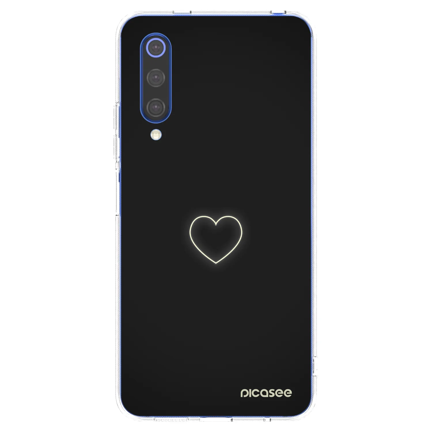 Picasee silikonový průhledný obal pro Xiaomi Mi 9 SE - Heart