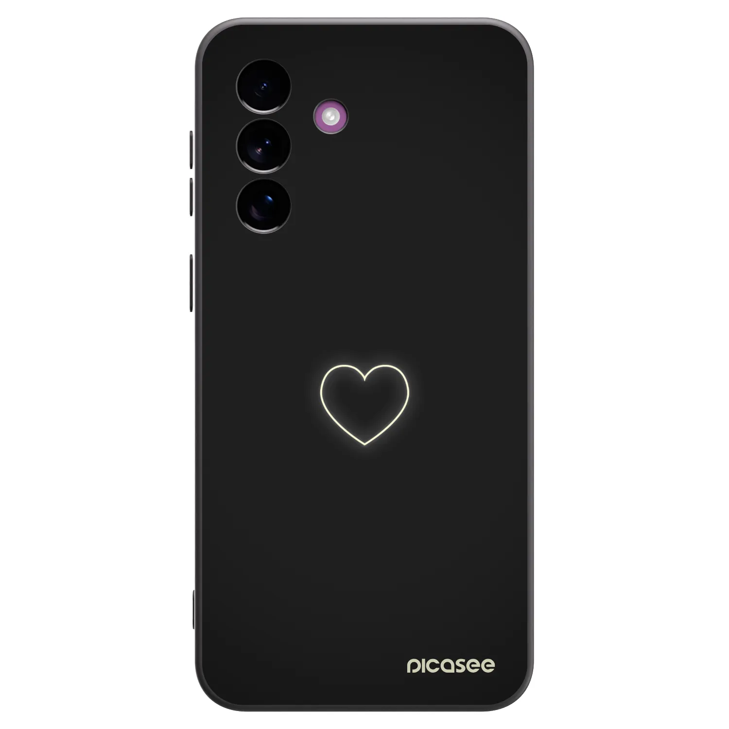 Picasee silikonový černý obal pro Samsung Galaxy A37 - Heart