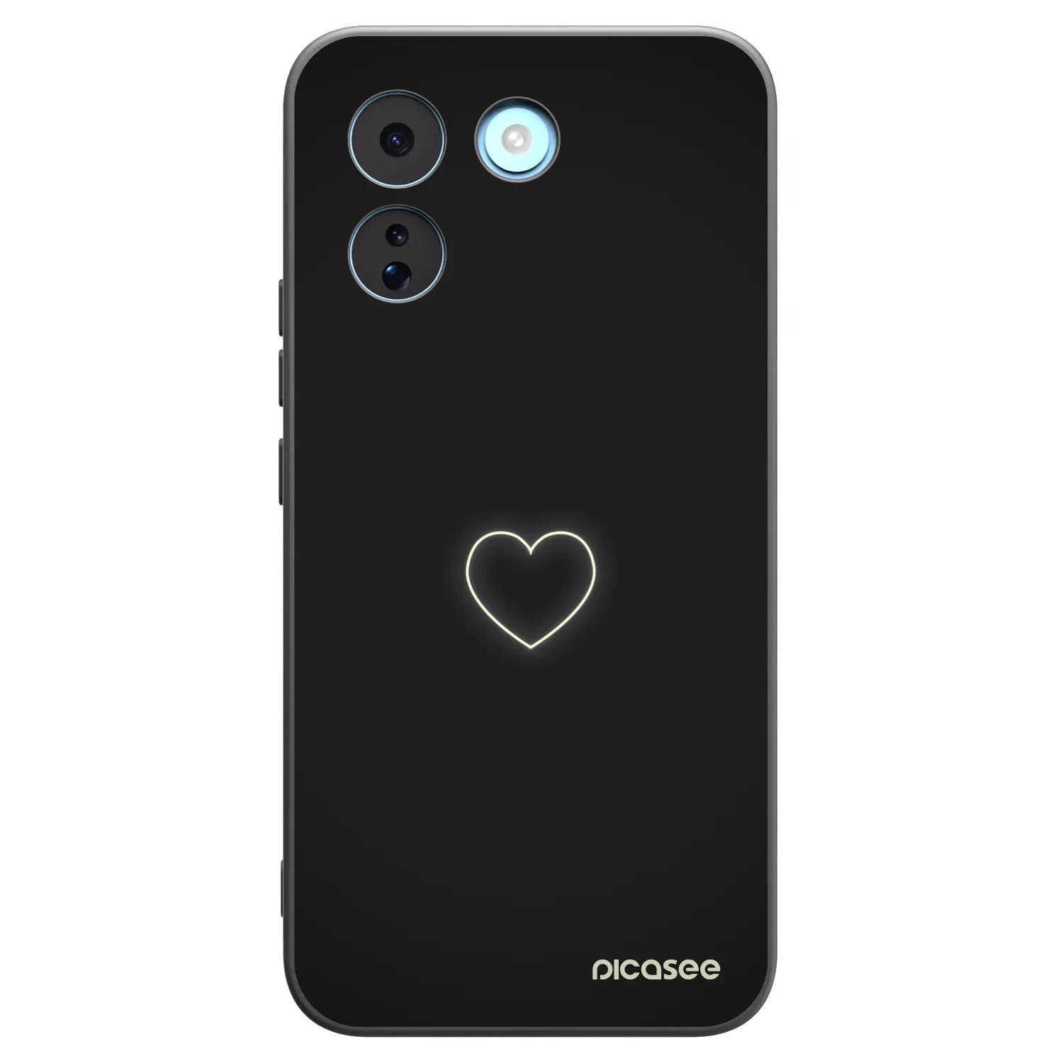 Picasee silikonový černý obal pro Xiaomi Redmi Note 17 Pro MAX 5G - Heart