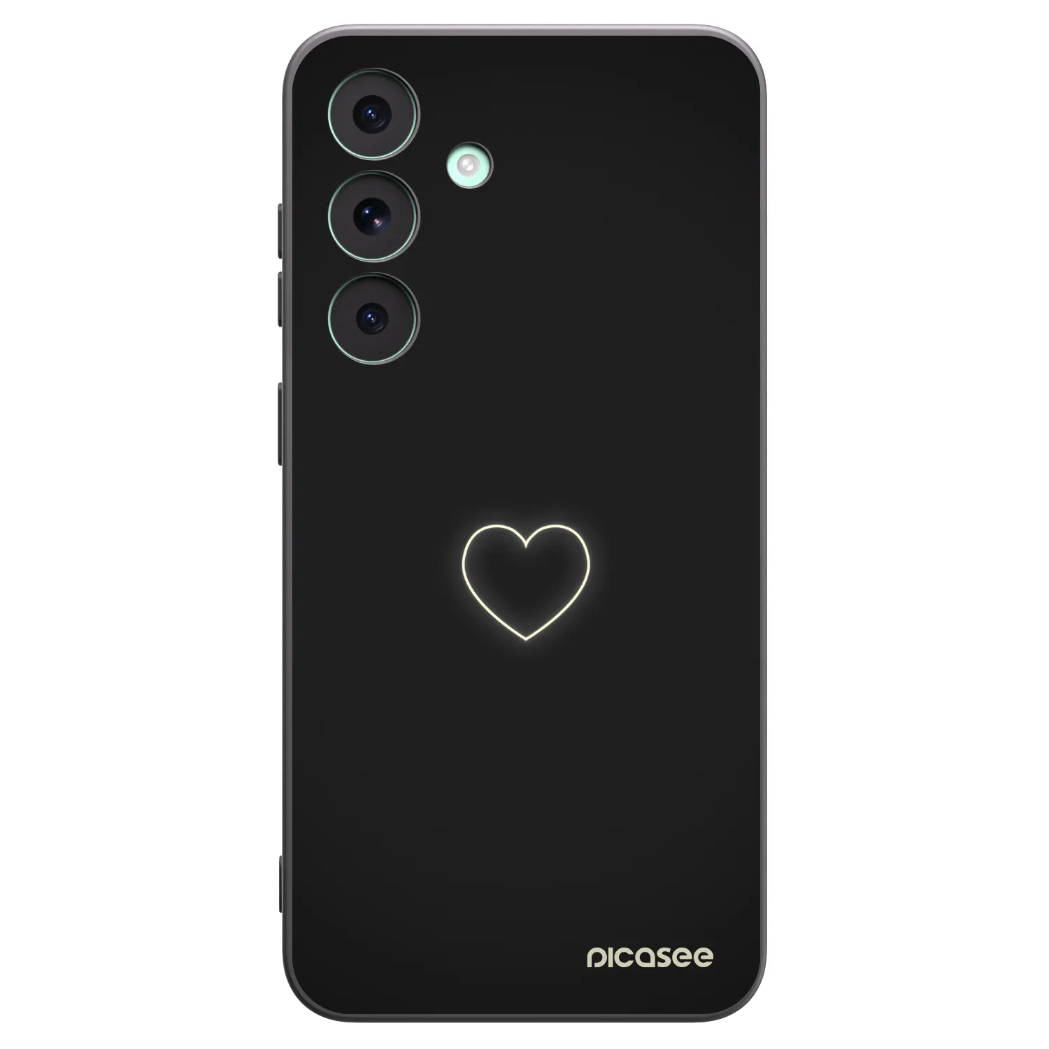 Picasee silikonový černý obal pro Samsung Galaxy S26 FE - Heart