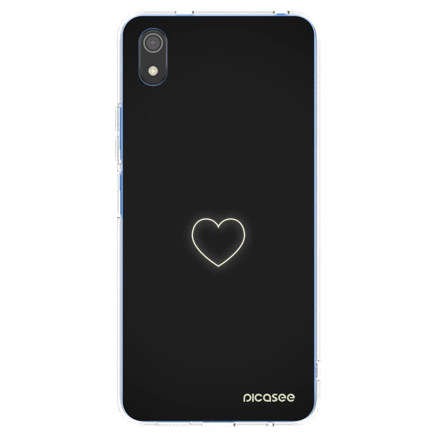 Picasee silikonový průhledný obal pro Xiaomi Redmi 7A - Heart