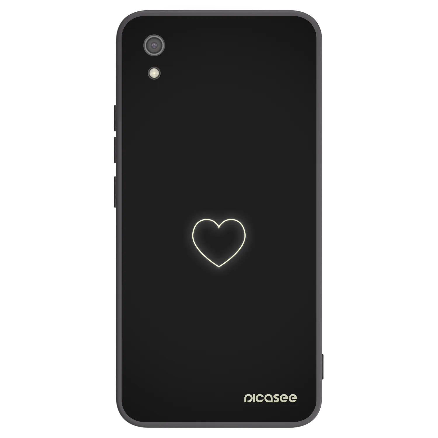 Picasee silikonový černý obal pro Xiaomi Redmi 7A - Heart