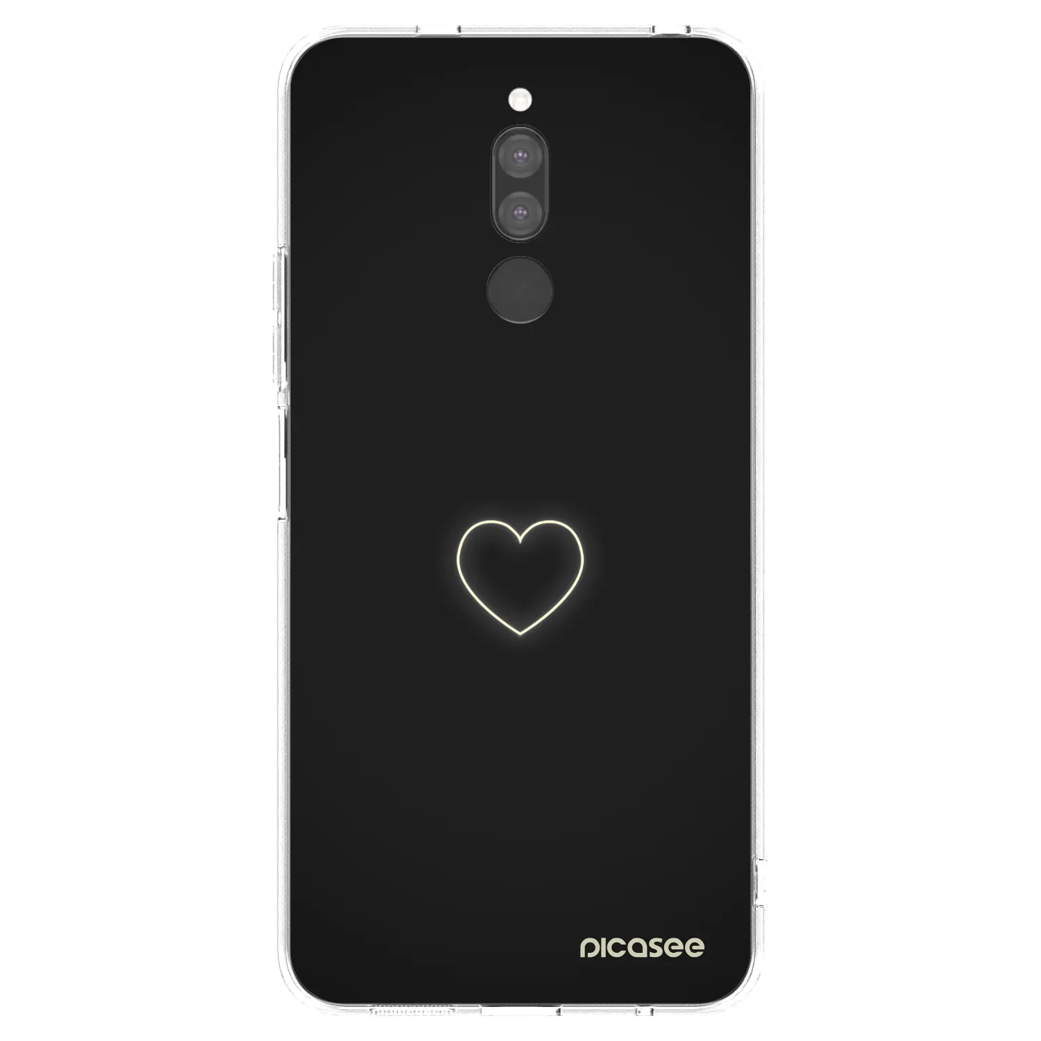 Picasee silikonový průhledný obal pro Xiaomi Redmi 8 - Heart