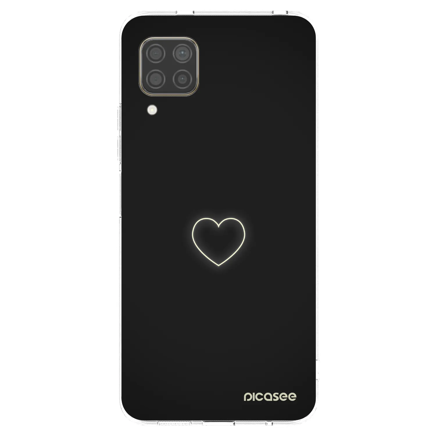 Picasee silikonový průhledný obal pro Huawei P40 Lite - Heart