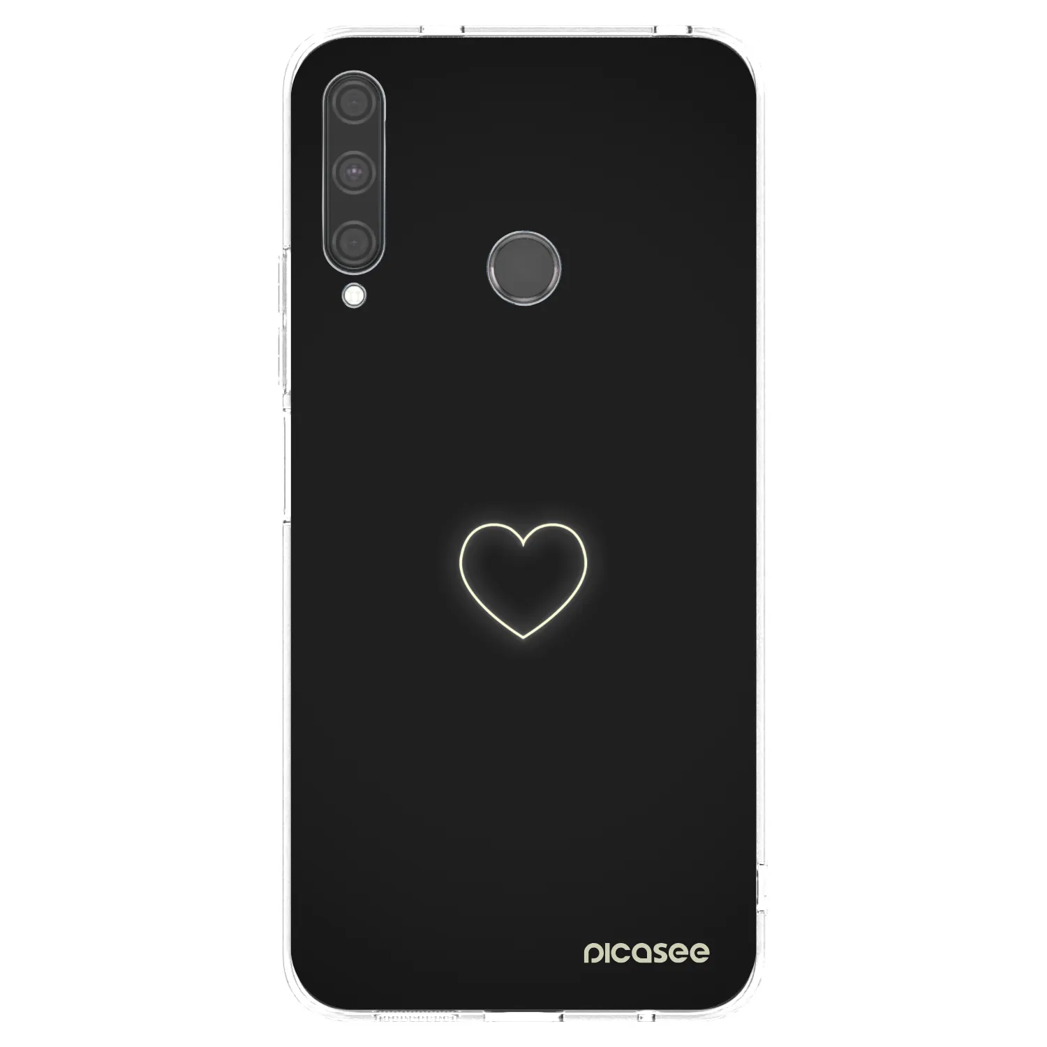 Picasee silikonový průhledný obal pro Huawei P40 Lite E - Heart