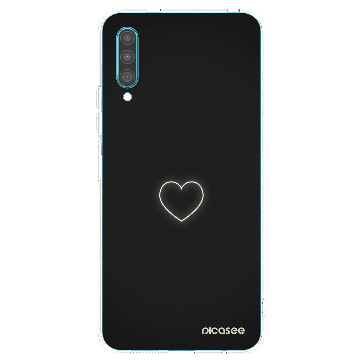 Picasee silikonový průhledný obal pro Samsung Galaxy A30s A307F - Heart
