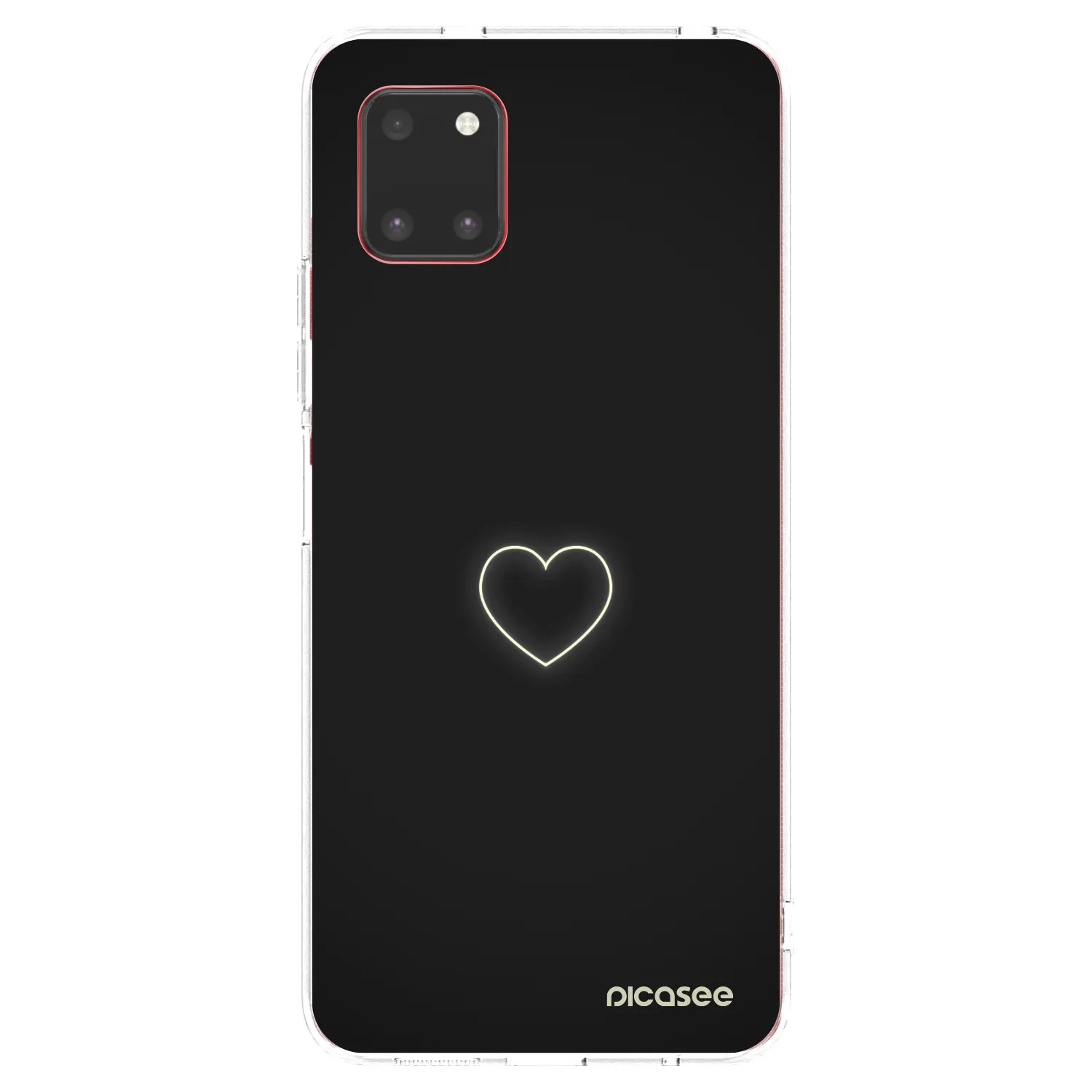 Picasee silikonový průhledný obal pro Samsung Galaxy Note 10 Lite N770F - Heart
