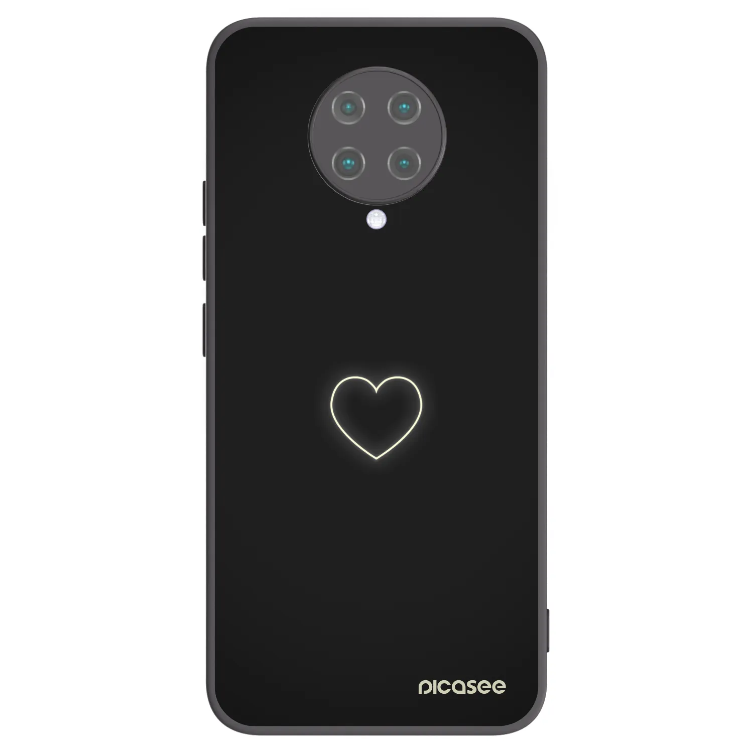 Picasee silikonový černý obal pro Xiaomi Poco F2 Pro - Heart