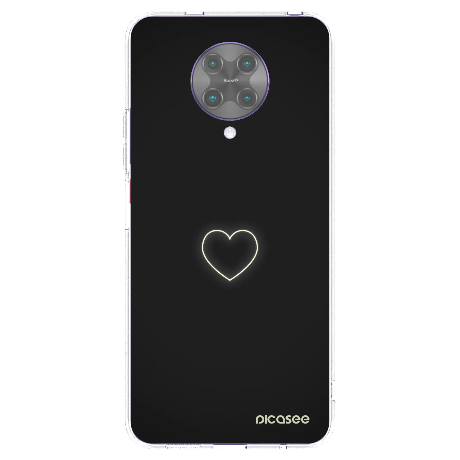 Picasee silikonový průhledný obal pro Xiaomi Poco F2 Pro - Heart