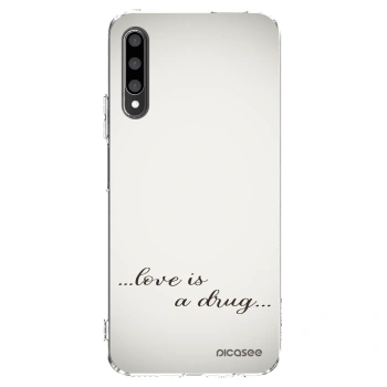 Picasee silikonový průhledný obal pro Honor 9X Pro - Love is a drug