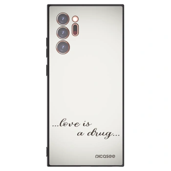 Picasee silikonový černý obal pro Samsung Galaxy Note 20 Ultra - Love is a drug