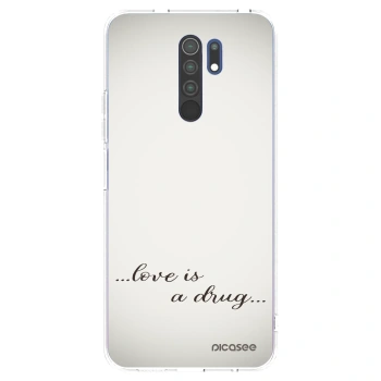 Picasee silikonový průhledný obal pro Xiaomi Redmi 9 - Love is a drug