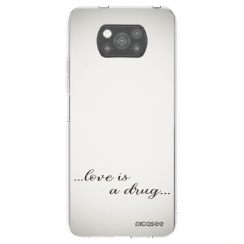 Picasee silikonový černý obal pro Xiaomi Poco X3 - Love is a drug