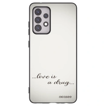 Picasee silikonový černý obal pro Samsung Galaxy A52 5G A525F - Love is a drug