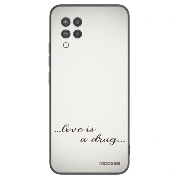 Picasee silikonový černý obal pro Samsung Galaxy A42 A426B - Love is a drug
