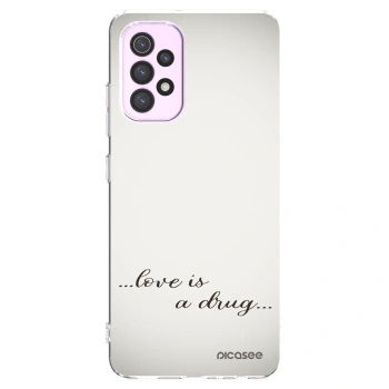 Picasee silikonový průhledný obal pro Samsung Galaxy A32 5G A326B - Love is a drug