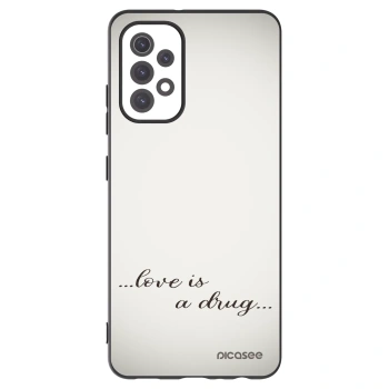 Picasee silikonový černý obal pro Samsung Galaxy A32 5G A326B - Love is a drug
