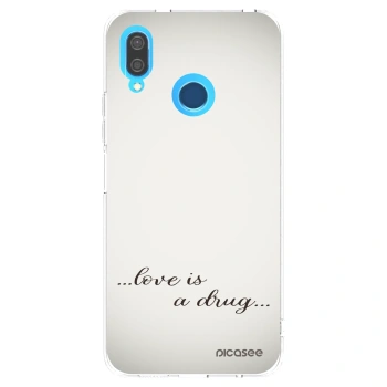 Picasee silikonový průhledný obal pro Huawei P20 Lite - Love is a drug
