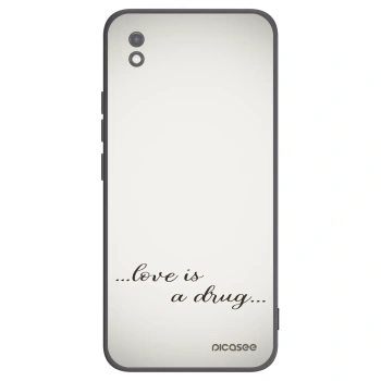 Picasee silikonový černý obal pro Xiaomi Redmi 9AT - Love is a drug