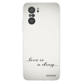 Picasee silikonový průhledný obal pro Xiaomi Poco F3 - Love is a drug