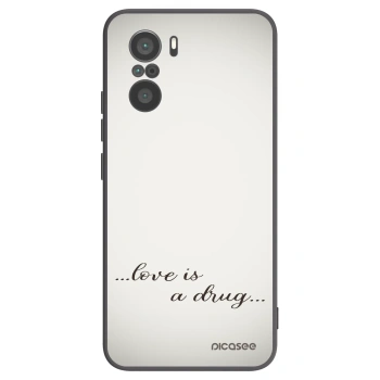 Picasee silikonový černý obal pro Xiaomi Poco F3 - Love is a drug