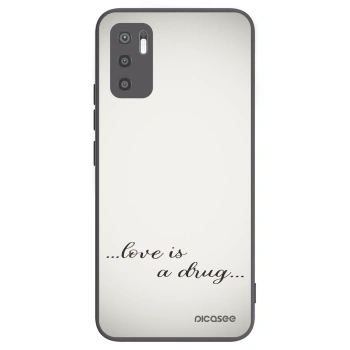Picasee silikonový černý obal pro Xiaomi Redmi Note 10 5G - Love is a drug
