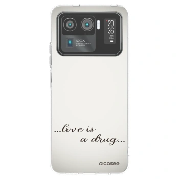 Picasee silikonový průhledný obal pro Xiaomi Mi 11 Ultra - Love is a drug